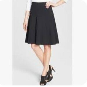 Eileen Fisher Skirt Women's Large Drop‎ Yoke Stretch Knit Skirt